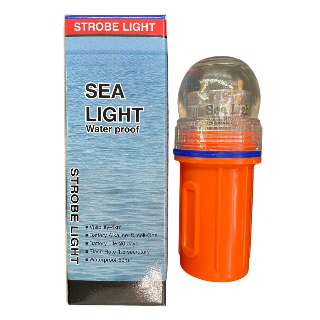 シーライト CH-200-1 白 LED夜間自動点滅防水型 [小型標識灯 LEDライト 船舶用品 船具]　兼子漁具　漁具・船具・釣具　長崎釣り